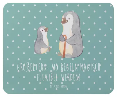 Produktbild von Mr. & Mrs. Panda Mouse Pad Großeltern Magie - Meeresbrise - Geschenk, laptop mauspad, Enkelkinder, Weisheit, Geschenke, Familienmitglieder, Generationen, pc, Weihnachten