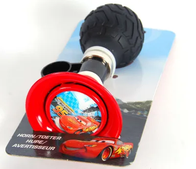Zdjęcie produktu dla Disney CARS klakson rowerowy HORN dzwonek rowerowy trąbka rowerowa klakson na kierownicę