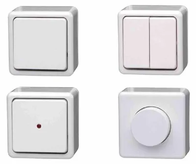 Obrázek produktu pro Kopp 513602005, Knoflíky, Bílá, 10 kusů, 250 V, 10 A