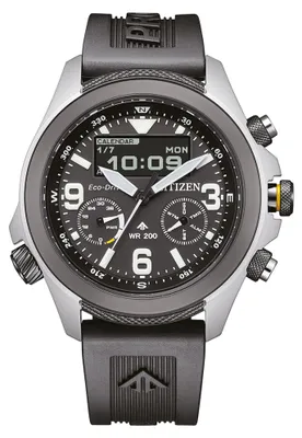 Immagine prodotto di Citizen JV1007-07E Promaster Eco-Drive Solar Orologio da uomo AnaDigi Nero