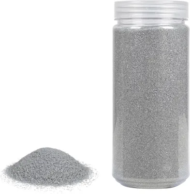 Productafbeelding van Decoratiezand - Knutselzand - Creatieve projecten - Fijne korrel - 750 gram - Zilver
