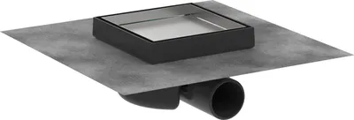Produktbild von hansgrohe RainDrain Spot Komplettset 150/150 Punktablauf rückseitig befliesbar und Installationsset Edelstahl gebürstet, 56112800