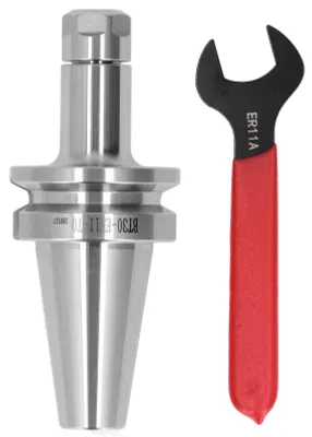 Produktbild von CNC-Werkzeughalter 0,005 mm hochpräzises Bearbeitungszentrum Fräsdorn BT30-ER11-70 mit Schraubenschlüssel
