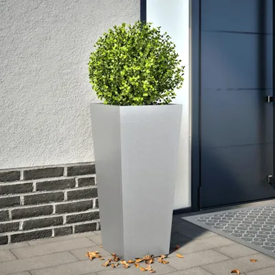 Produktbild von "SALE 2026"Pflanztopf/Blumenkübel Moderne - Pflanzkübel - Blumentopf 35x35x75cm Verzinkter Stahl NEU597709 - Beete