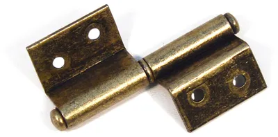 Produktbild von 4 Stück IHC Eisenscharnier zwei Blätter rechteckige Tür Scharnier Antik Gold Möbel Links