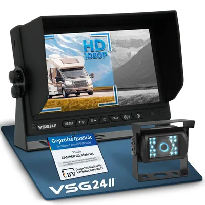 Produktbild von 7" Rückfahrkamera Set CAMPER HD | 1080P-HD Kamera RVS-24191