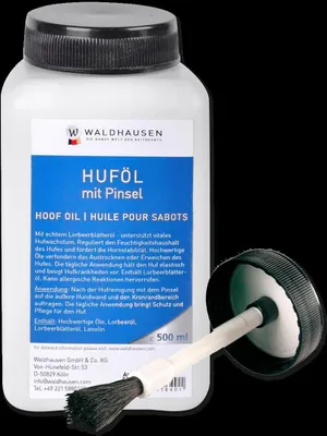 Image de Huile pour sabots à l'huile de laurier, avec pinceau, 500 ml