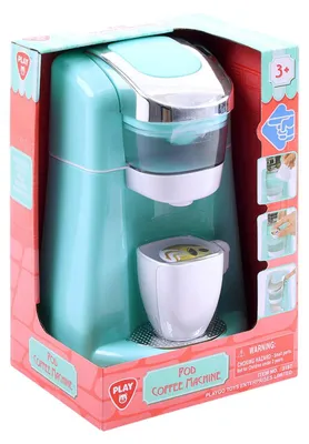 Produktbild von Play Spielzeug Kaffeemaschine blau mit Bechern - interaktives Küchenspielzeug