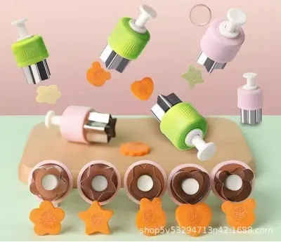 Produktbild von Backform für Obst und Gemüse Nudeln Kekse, aus Edelstahl, 6 Stück