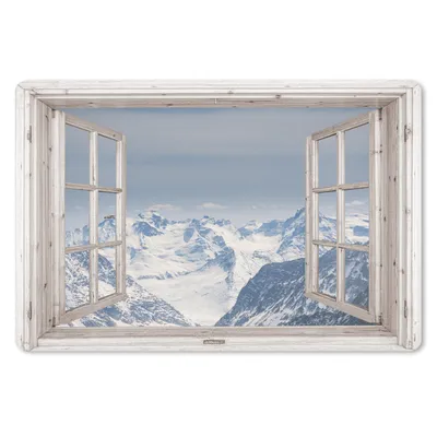 Produktbild von MuchoWow® Mauspad Mousepad Aussicht - Berg - Schnee 27x18 cm - Mousepads - Maus Mat - Pad - Mausunterlage - Büroartikel - Desk Matten