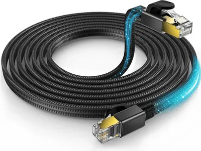 Produktbild von Reagle Cat8 Ethernet Kabel 3m LAN Netzwerkkabel 40Gbps 2000Mhz Vergoldeter RJ45