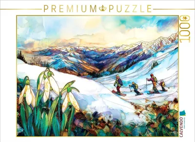 Produktbild von CALVENDO Puzzle Schiabfahrt | 1000 Teile Lege-Größe 64x48cm Foto-Puzzle für glückliche Stunden