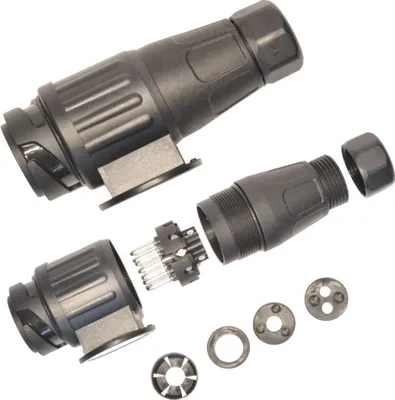 Produktbild von 1 Stück Anhängerstecker 13polig Stecker Anhänger 12V - Schraubanschlüssen PRO