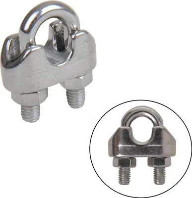Produktbild von Seilklemmen AISI316 aus Edelstahl 6mm Drahtseilklemmen für Meerwasser geeignet