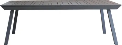 Produktbild von Gardissimo ausziehbarer Aluminium-Gartentisch / Ausziehtisch "Eterno" anthrazit 216 / 297 x 100 cm (L x B)