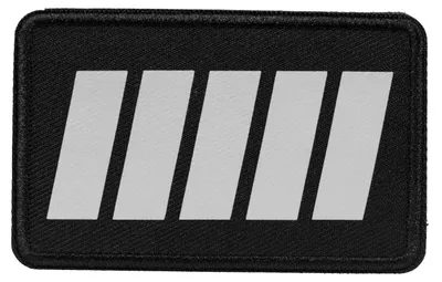 Produktbild von SCHNORR Reflektor-Klett-Patch 80 x 50 mm  reflektierende Streifen