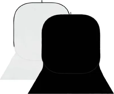Produktbild von StudioKing BBT-01-20 Hintergrund Board Weiß-Schwarz 150x400 cm