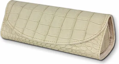 Image de SilberDream Sac à bijoux en cuir véritable blanc Étui de voyage Rangement pour bijoux LB173W
