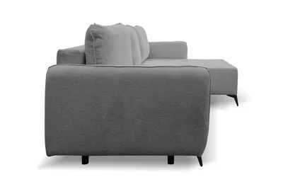 Produktbild von VENASI LUCKY Universell Ecksofa mit Schlaffunktion und Bettkasten Grau Schlafsofa Eckcouch Sofa ASTRA 17