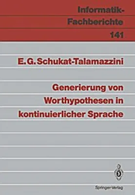 Obrázek produktu pro Generierung von Worthypothesen in kontinuierlicher Sprache