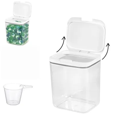 Image de Conteneur à lessive avec couvercle hermétique, 5,5 litres