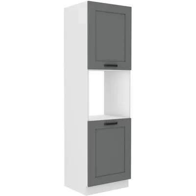 Obrázek produktu pro Kuchyňská skříň na vestavnou troubu LAILI - šířka 60 cm, šedá / bílá