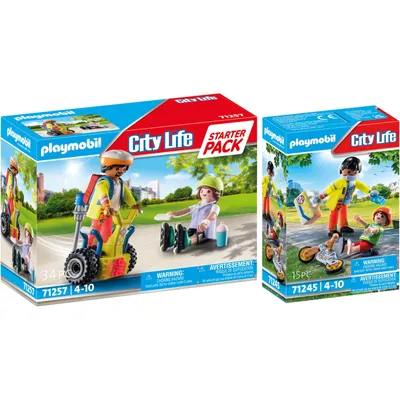 Produktbild von PLAYMOBIL 2er-Set Sanitäter+ Starter Pack Rettung