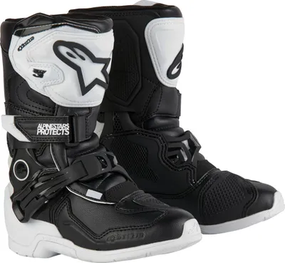 Productafbeelding van Alpinestars Tech 3S kinder motocross laarzen, wit/zwart, maat 28