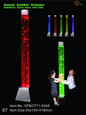 Productafbeelding van Waterkolom, water, bubbel, buis, muur, wand, waterspeelobject, design, LED, 180 cm