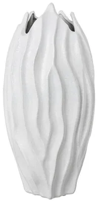 Keramik-Tafelvaas, weiß, 39 x 19 x 18,5 cm