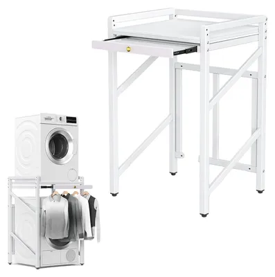 Image de Support pour lave-linge, structure robuste, réglages ajustables, A