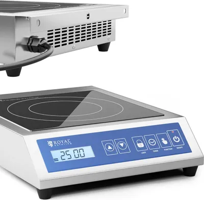 Zdjęcie produktu dla Kuchenka Płyta Indukcyjna Przenośna 1 Pole Grzewcze Śr. 28 Cm Lcd 3500 W
