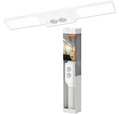 Produktbild von LED Unterbauleuchte Panel dimmbar mit Steckdosen 10W 500 lm 3000 K 54,8 cm Undercabinet Sockel weiß