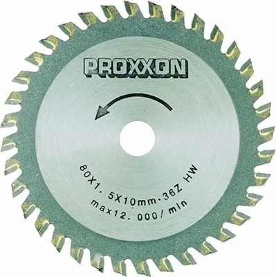 Immagine prodotto di Proxxon Kreissägeblatt, HM-bestückt, 80 mm, 36 Z, 28732