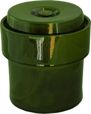 Immagine prodotto di GÄRTOPF pentola per crauti in Vetroceramica pentola per cetrioli pentola per rum pentola in argilla con coperchio nuovo 5 litri