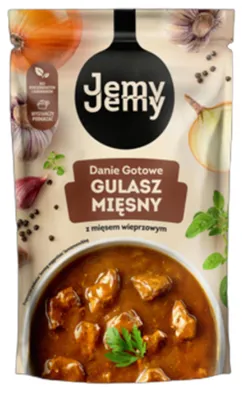 Produktbild von Gulasch mit Schweinefleisch 360g - Fertiggericht Gulaschtopf - JemyJemy