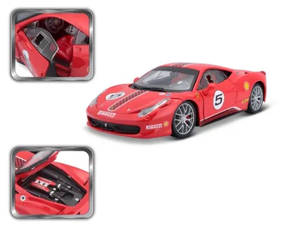 Image de Bburago Ferrari 458 Challenge 1:24 rouge
