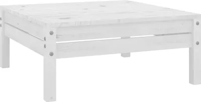 Produktbild von "im Angebot" Gartenhocker Weiß Massivholz Kiefer - Stapelsessel CC20728