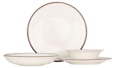 Produktbild von Kütahya Porselen Geschirrset (Medium) - Atlantis - 24 teilig - 6 Personen - Porzellan
