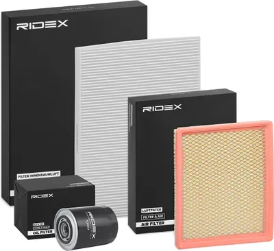 Produktbild von RIDEX Filterset Inspektionspaket Filtersatz für CHRYSLER VOYAGER IV (RG, RS) Grand Voyager IV (RG, RS)