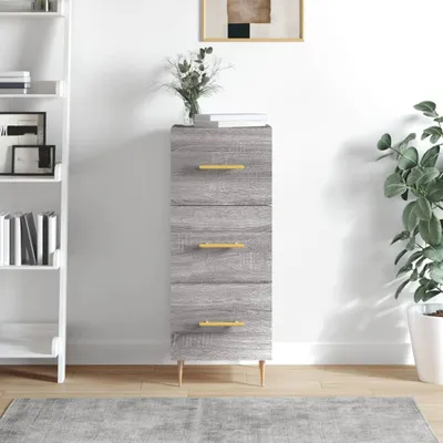 Obrázek produktu pro vidaXL Příborník Grey Sonoma 34,5x34x90 cm výrobek ze dřeva