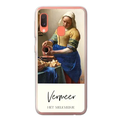Produktbild von MuchoWow® Handyhülle Schutzhülle Hülle für Samsung Galaxy A20e Kunst - Milchmädchen - Vermeer Silikon Softcase Handy Hülle - Abdeckung