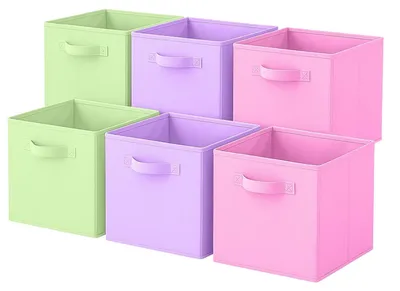 Imagen del producto de Elzusha - Cajas de almacenamiento plegables - 6 unidades para organizar ropa y juguetes