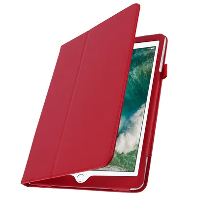 Immagine prodotto di Cover protettiva flip con protezione integrale + funzione stand Apple iPad 5 / 6 / Air - rosso