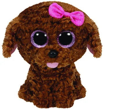 Produktbild von Maddie - Hund braun m. Schleife, 15cm