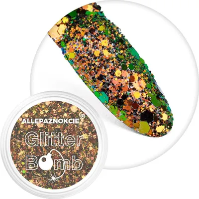 Immagine prodotto di Polvere per unghie effetto bomba glitterata Allepaznokcie n. 03