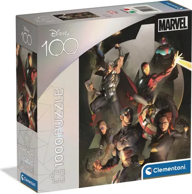 Produktbild von Clementoni Puzzle Disney 100 Jahre - Marvel Avengers 1000 Teile