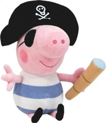 Obrázek produktu pro Plyšová postavička Prasátko Peppa Pirát 25 cm