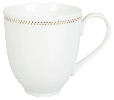Porzellan-Kaffeetasse 350 ml, Ø 8,5 cm, goldener Sternrand