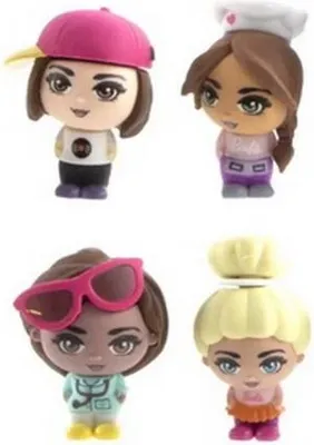 Produktbild von Barbie Figurenset mit 4 Sammelfiguren und 1 Überraschungsfigur